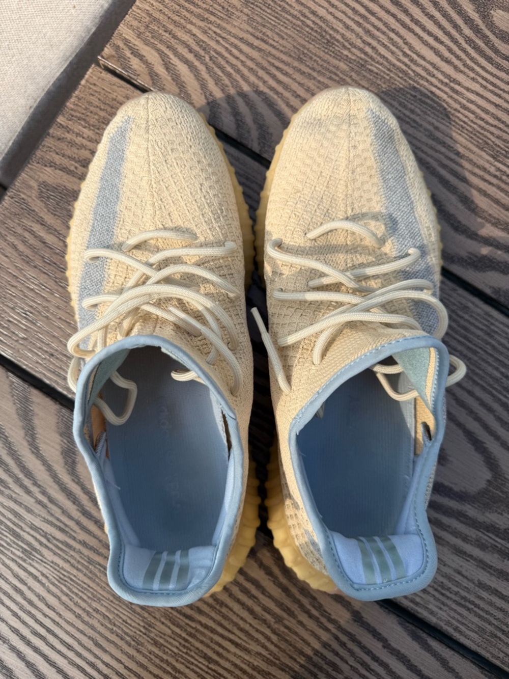 Men’s Adidas Yeezy Boost 350 V2 Linen Sneakers - Picture 5 of 7